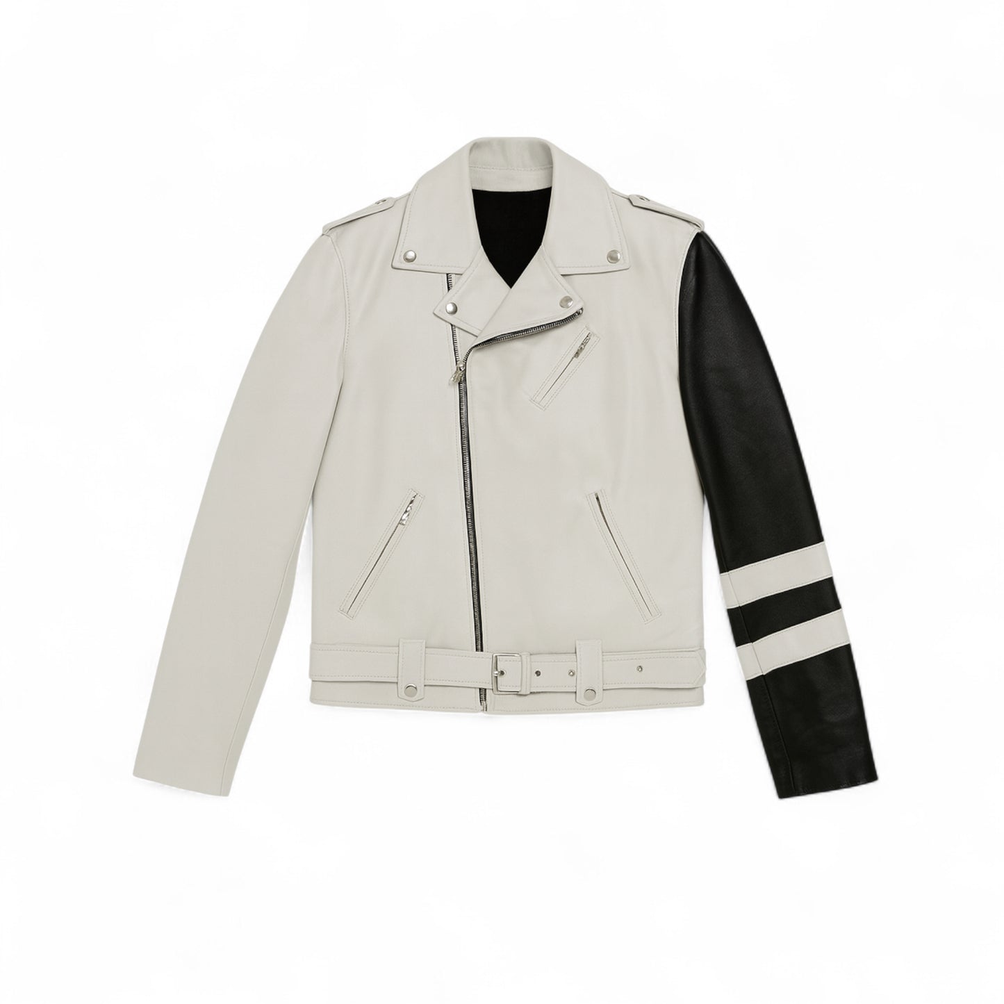 Dual Tone Rider Leather Jacket