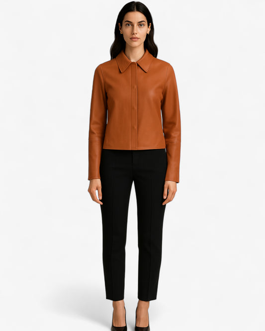 Cocoa Classic Leather Jacket
